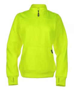 Женская флисовая толстовка с застежкой-молнией на четверть длины RefrigiWear, зеленый