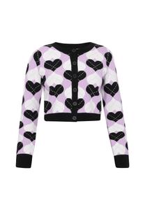 Вязаный кардиган myMo ROCKS, сиреневый