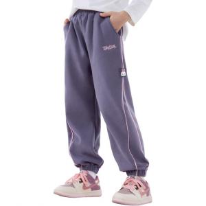 Детские утепленные флисовые спортивные штаны для весны, осени и зимы Regular Disney, Violet[Fleece-Lined Winter Edition]