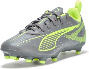 Футбольные бутсы Puma для детей и подростков Ultra Play Firm, для искусственного газона, желтый/алый