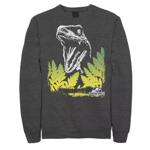 Мужской флисовый пуловер Jurassic World Raptor Roaring Behind Busches Licensed Character