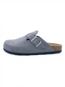 Billowy Кожаные сабо серого цвета