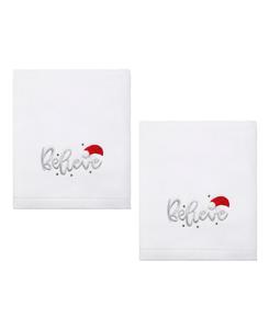 Набор хлопковых полотенец для рук Believe, 28 x 16 дюймов Avanti, белый