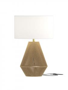 Home24 Настольная лампа STJAN белого цвета