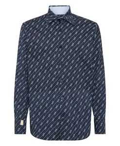 Хлопковая рубашка Billionaire, синий