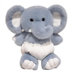 Плюшевая игрушка для детского сада маленькое животное динозавр слон выдра мягкая кукла тряпичная кукла высота 40см AORUNJU, Elephant-Diaper Style