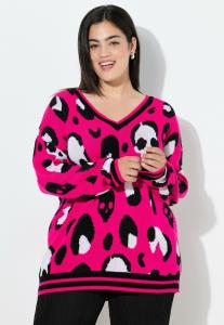 Джемпер Angel of Style BOXY FIT, TOTENKOPF-MUSTER, Hibiscus Pink/Pink