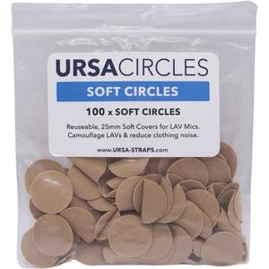Remote Audio URSA Soft Circles Lavalier Mic Covers URS SC100BE