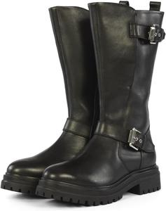 GIOSEPPO Women's Classic Oxford Boot, Black White