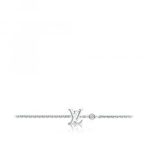 Браслет Idylle Blossom LV, белое золото и бриллианты Louis Vuitton, серебряный