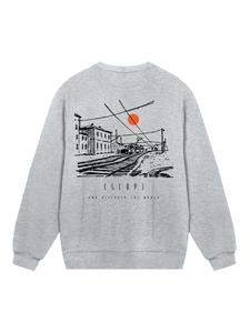 Толстовка F4NT4STIC Escape Discover the World Town Train Station, серый