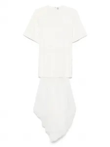 Платье-футболка со вставками TOTEME, нейтральный