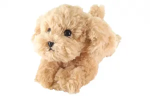 Игрушка плюшевая собака породы пудель, кукла для обнимашек, мягкая игрушка, высота около 17 см/18 см SUNLEMONORIGINAL, on-the-knee toy poodle (бежевый) p-3042