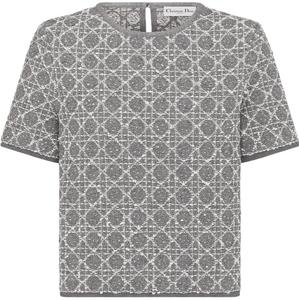 Футболка обычная женская серая DIOR, серый