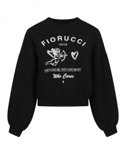 Черная толстовка AW25: стильный комфорт Fiorucci, черный