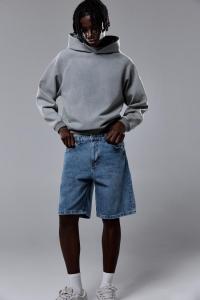 Мешковатые джинсовые шорты-бермуды Pull And Bear, синий