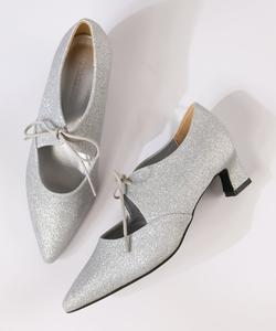 Туфли-лодочки на каблуке 4 см для офиса и торжественных случаев, 1041 Liberty Doll, цвет Silver Glitter