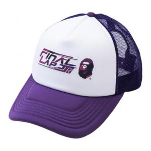 A BATHING APE Бейсболка унисекс фиолетовая