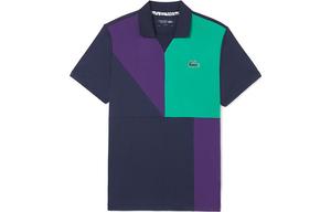 LACOSTE Мужская поло морского синего цвета