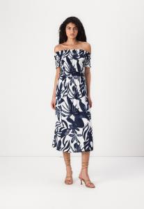 Повседневное платье OFF SHOULDER MIDI SMOCK VILA, синий