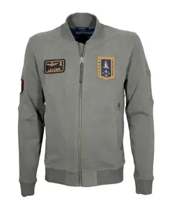 Толстовка Fe2071Uf00669 с застежкой-молнией по всей длине. Aeronautica Militare, серый