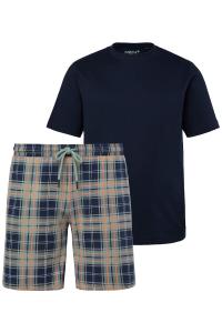 Men Plus Короткая пижама в морском синем цвете, Navy