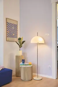 TOM TAILOR HOME "Ribbed" табурет-цветок экстравагантного ребристого вида 25х66х25 см, цвет Natur