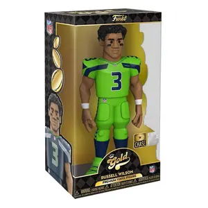 Набор золотых фигурок Funko Seahawks Рассела Уилсона, 30 см, 12 штук, синий