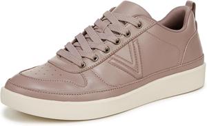 Женские кроссовки для ходьбы Vionic Elise - удобные поддерживающие обувь для ходьбы, оснащенные стелькой с технологией VIO Motion и встроенной поддержкой свода стопы, помогают при боли в пятке и подошвенном фасците, Magnolia Dusk Leather