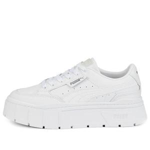 Кроссовки mayze stack leather 'triple white' Puma, белый