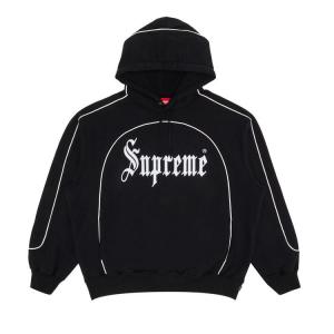 Толстовка Supreme Curve Piping Hooded Sweatshirt, Black
