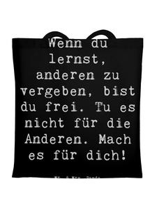 Сумка для переноски Mr & Mrs Panda Vergebung Freiheit, черный