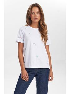 NÜMPH Футболка белого/цветного цвета