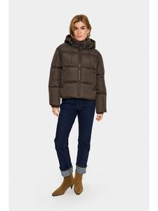 SAINT TROPEZ Куртка FeySZ, свободный крой, шоколадно-коричневый цвет