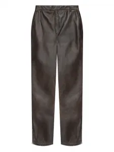 Кожаные брюки Represent, коричневый