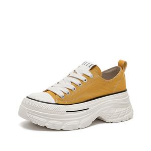 ELLE Женские низкие кеды желтые, цвет Yellow