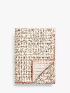 Покрывало John Lewis Aria Reversible Quilted, цвет terracotta