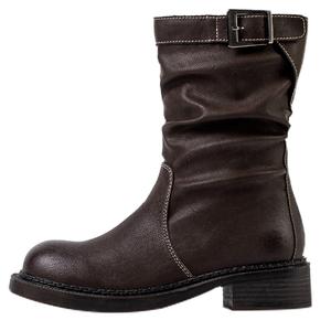 Wonderful couple Женские полусапожки на каблуке 4,5 см хаки [замшевые, с флисовой подкладкой], цвет Khaki[Suede, Fleece-Lined Inner Version]