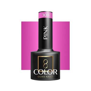 OCHO NAILS Гибридный лак для ногтей розовый 308 -5 г Active Shop