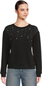 Женская толстовка с открытыми плечами и кристаллами Elliott Lauren, Black