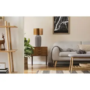 Настольная лампа Art E27 1 шт., гармоничная, экстравагантная, роскошная Kayoom, серый