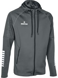 Детская тренировочная куртка "Primo V24 с капюшоном" серого цвета Derbystar