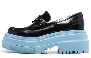 Туфли на платформе 6,5 см женские черно-синие BLOCCO5