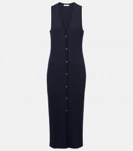 Рибленое платье миди Vince, Coastal