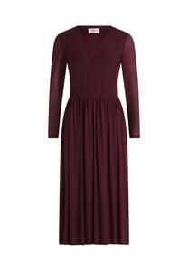 Платье макси однотонное Vera Mont, темно-красный