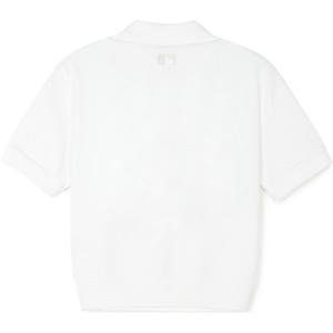 Футболка поло женская белая MLB