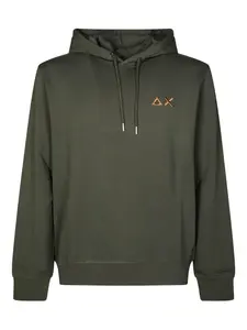 Худи с вышитым логотипом Sun68, зеленый