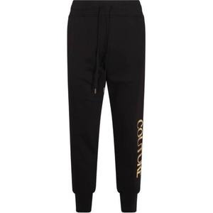 Джоггеры с логотипом VERSACE JEANS COUTURE, черный