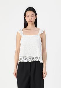 Топ VMHONEY FRILL SINGLET Vero Moda, кремовый