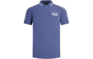 Футболка поло мужская Emporio Armani королевского синего цвета